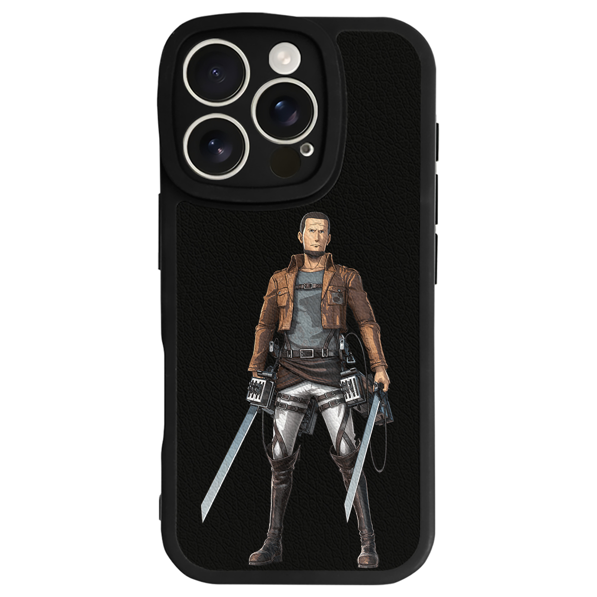 （画像用） 進撃の巨人 Attack on Titan 【iPhone 16シリーズ対応】シリコンスマホケース（レザー調） 材質：シリコン